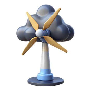 elegant vintage A wind turbine generating electricity against a stormy sky, dramatic lighting, photorealistic style exclusive png