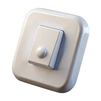 vibrant contemporary Light switch toggle style white premium png