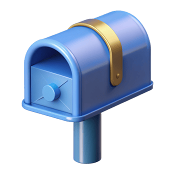 dramatic creative Modern mailbox, sleek design, detailed png