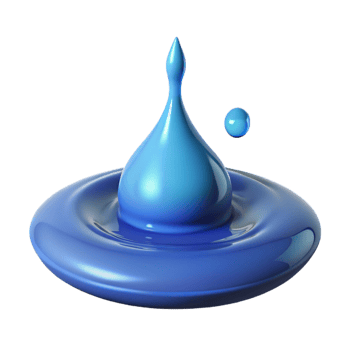 stunning minimalist A single drop of water splashing into a puddle, high-speed photography, dynamic and abstract original png
