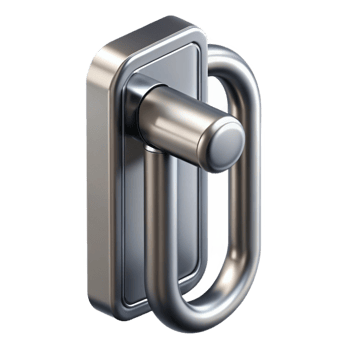 dramatic creative Modern sliding glass door handle, stainless steel, high resolution png
