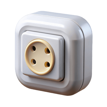 impressive artistic Electrical outlet, white, GFCI, premium png