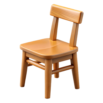 impressive minimalist Chair, wood, dining chair, 4K png
