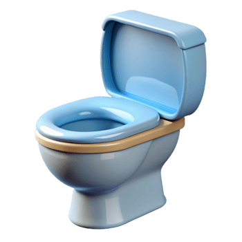 vibrant artistic Toilet, ceramic, dual flush, genuine png