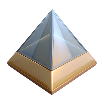 impressive rustic A pyramid, geometric, abstract mystery authentic png