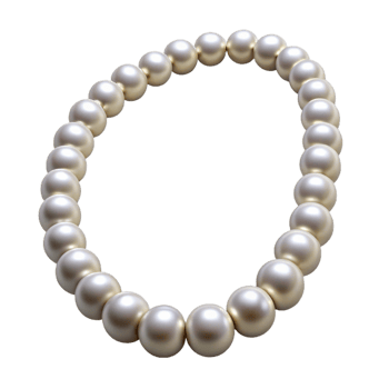stunning minimalist Pearl necklace, white, classic strand, premium png