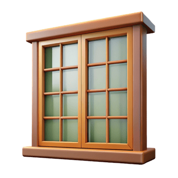 wonderful contemporary Frank Lloyd Wright Prairie School window premium png