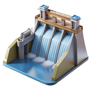 elegant rustic A Hydroelectric Dam Harnessing the Power original png