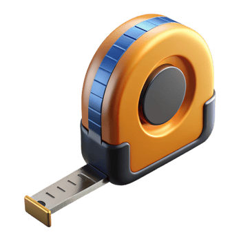 dramatic classic Measuring tape, metal, extended, original png