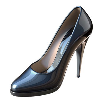 wonderful rustic High heels, black, stiletto style, original png