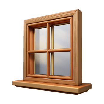 vibrant classic Window frame, double-hung, wood 4K png