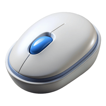 magnificent classic Wireless mouse ergonomic optical white genuine png