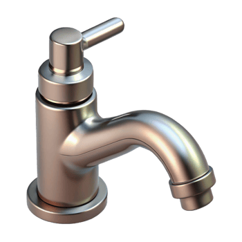 extraordinary artistic Faucet, single handle, brushed nickel professional png