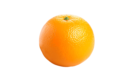 Orange isolated on transparent background png