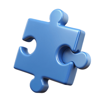 extraordinary modern A single jigsaw puzzle piece, exclusive png