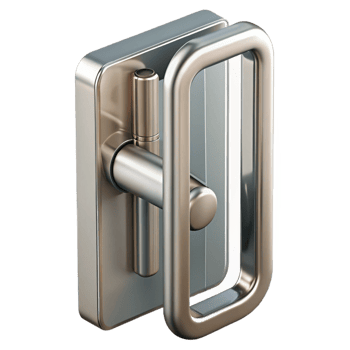 extraordinary abstract Modern sliding glass door handle, stainless steel, premium png