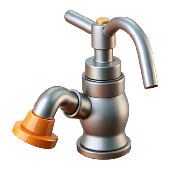 stunning traditional Kitchen sink faucet, pull-down sprayer detailed png