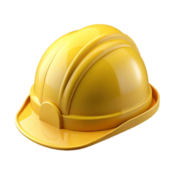 beautiful contemporary Construction helmet, yellow, hard hat authentic png