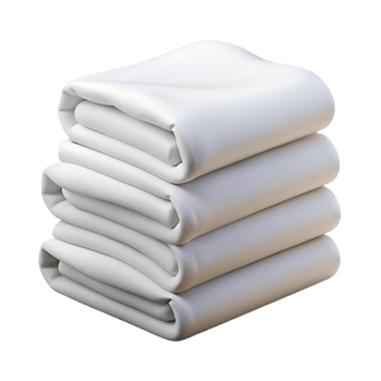 serene traditional A stack of neatly folded, crisp white towels original png