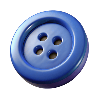 dramatic classic A single button, four holes, premium png