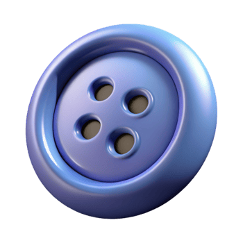 magnificent classic A single button, four holes, authentic png