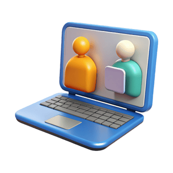 vibrant abstract Laptop computer showing a conference exclusive png
