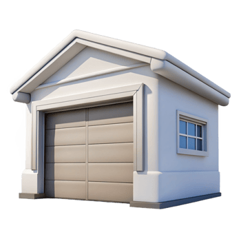 impressive creative Garage door, sectional, white, premium png