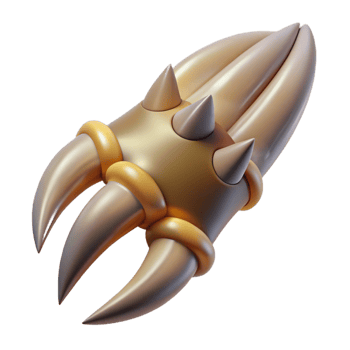 magnificent vintage Griffin claw, sharp and powerful, 4K png