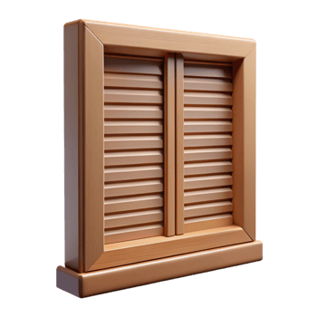 serene traditional Colonial window shutter, wooden, genuine png