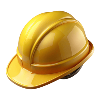 impressive contemporary Construction helmet, yellow, hard hat, professional png