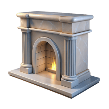 stunning modern Georgian fireplace mantel, marble, authentic png