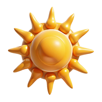 dramatic vintage A sun, stylized, abstract energy exclusive png