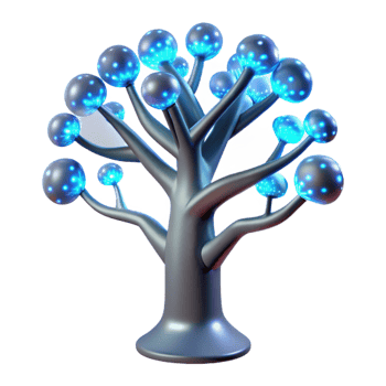 extraordinary contemporary A Bioluminescent Tree with Integrated authentic png