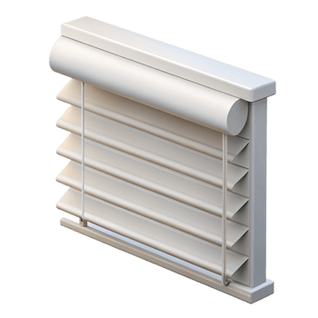 elegant modern Window blind, Venetian blind, white professional png