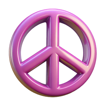 serene minimalist A peace symbol, stylized, abstract peace detailed png
