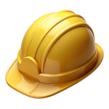 vibrant traditional Construction helmet, yellow, hard hat genuine png