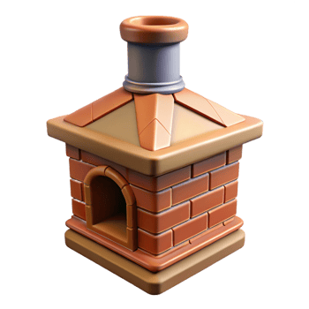 impressive abstract Tudor chimney pot decorative detail premium png