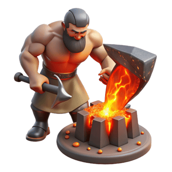 beautiful classic A Powerful Cyclops Forging a Thunderbolt exclusive png