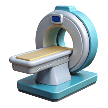 dramatic modern Advanced medical scanner with diagnostic display high resolution png
