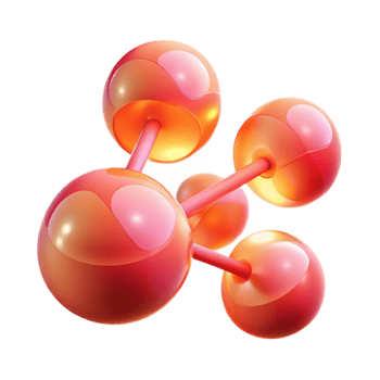 impressive abstract An abstract representation of human connection, using interconnected, glowing orbs in shades of pink and red, with a warm, romantic lighting. Emotional Art style detailed png