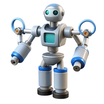 elegant abstract Advanced surgical robot with articulated arms original png