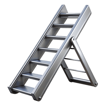 elegant vintage Fire escape ladder, metal professional png