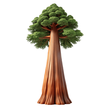 serene contemporary A Giant Sequoia Tree Reaching Towards the genuine png