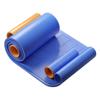 vibrant artistic Blueprint roll, architectural drawing, detailed png