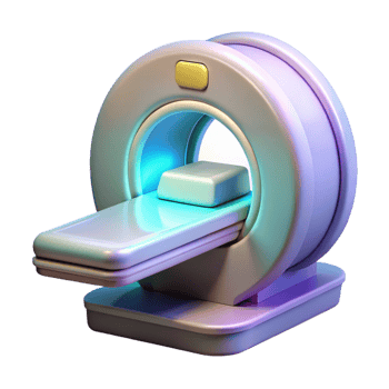 serene abstract Advanced medical scanner emitting a soft glow genuine png