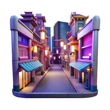 stunning artistic A vibrant street scene in Tokyo, neon signs and bustling crowds, night city lighting, rendered in an anime style detailed png