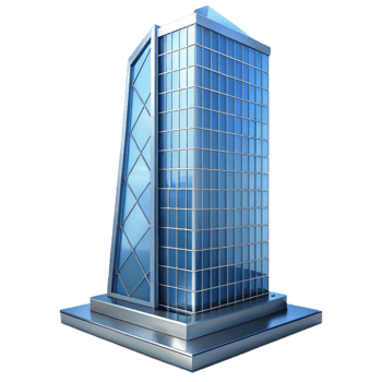 extraordinary contemporary A sleek, modern glass skyscraper piercing through the clouds, crisp, clean lines, minimalist style premium png