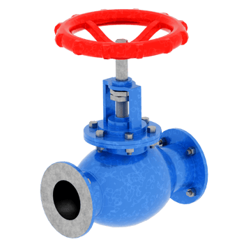 Render industrial valve with transparent background png
