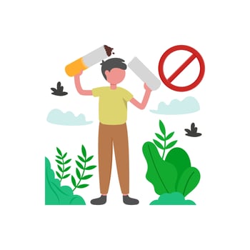 Quit Smoking For Better Lungs vector