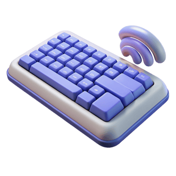 extraordinary modern Wireless keyboard with ergonomic design authentic png
